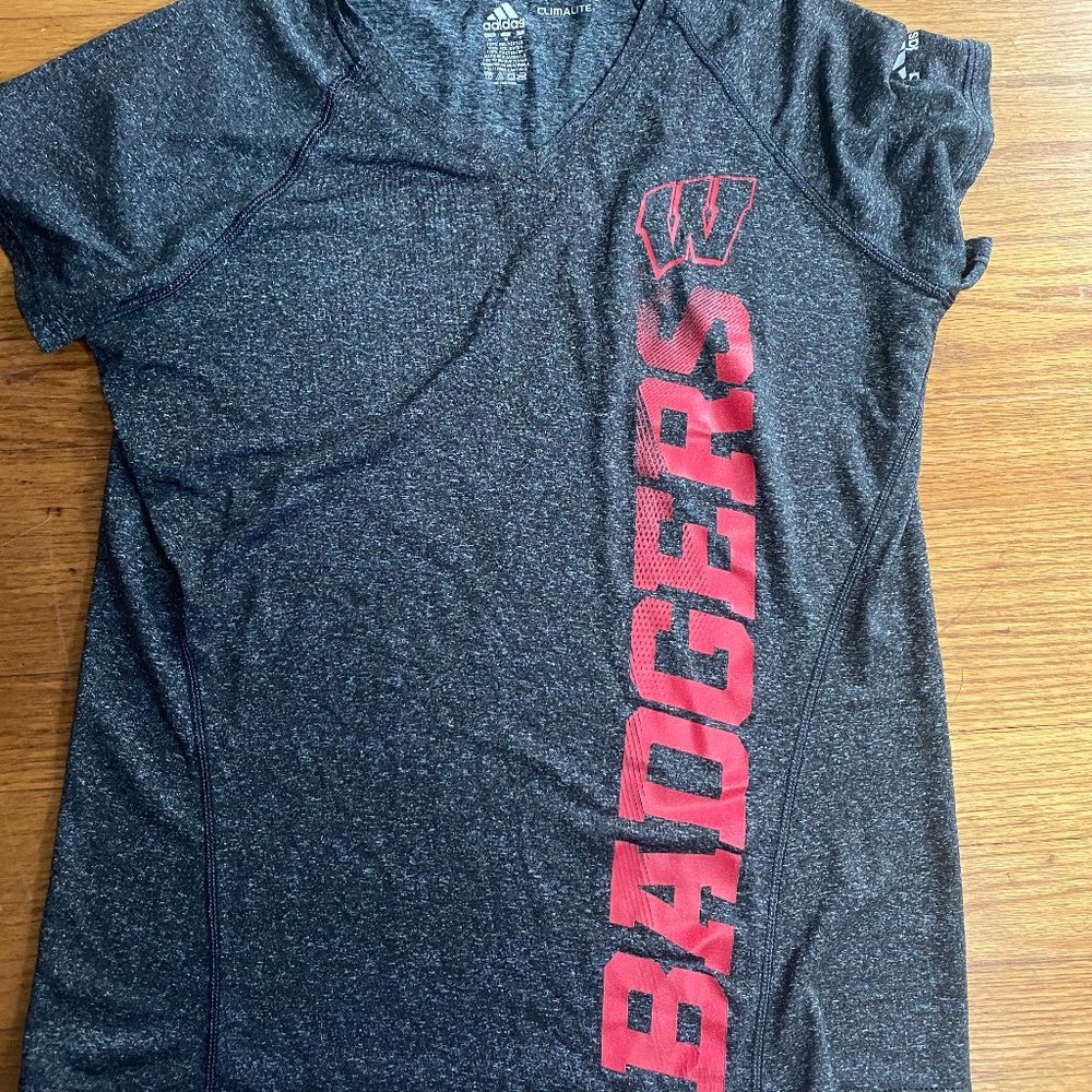 Wisconsin Badger Athletic Dryfit Material Shirt